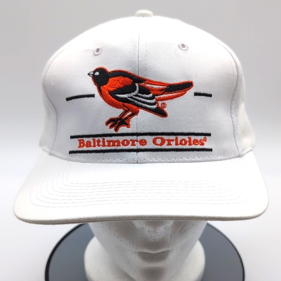 The Game| NWT Vintage MLB Baltimore Orioles White Sports Cap Snap Back - Picture 1 of 12